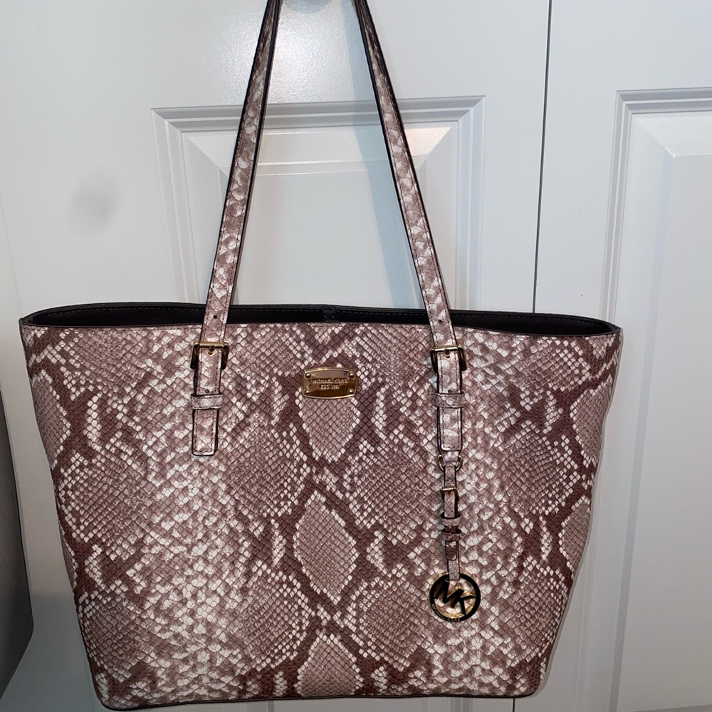 Michael Kors snakeskin purse